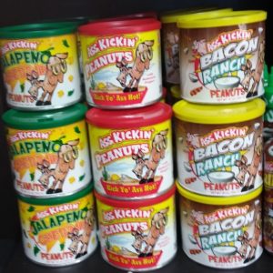 AssKickin Brand Seasoned Peanuts showing multiple flavors-Gourmet FoodsOlde Crow Gatherings
