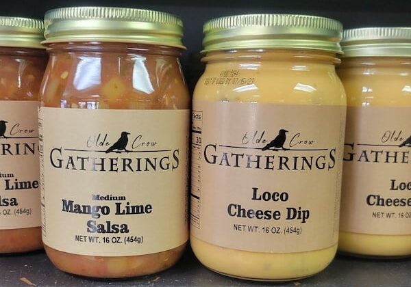 Gourmet Foods - Mango Lime Salsa and Loco Cheese Dip at Olde Crow Gatherings
